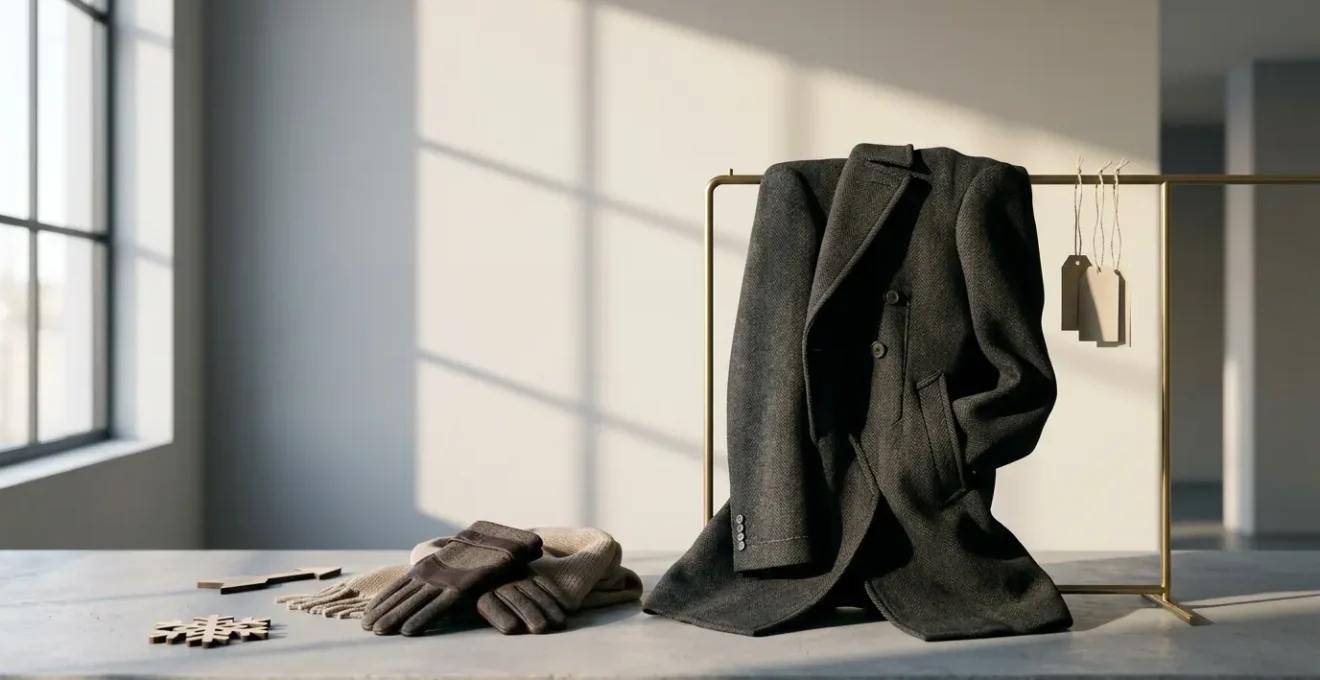 Strategic seasonal shopping concept for winter outerwear discounts